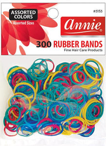 Annie Rubber Bands Assort 300Pc