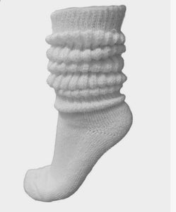 Slouch Socks - WHITE