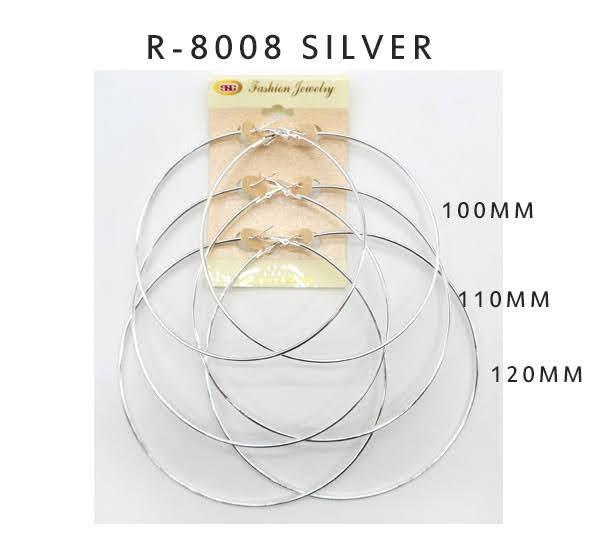 GIANT 120mm GOLDSILV PLAIN HOOPS large hoop EARRINGS gold tone metal  fashion UK  eBay